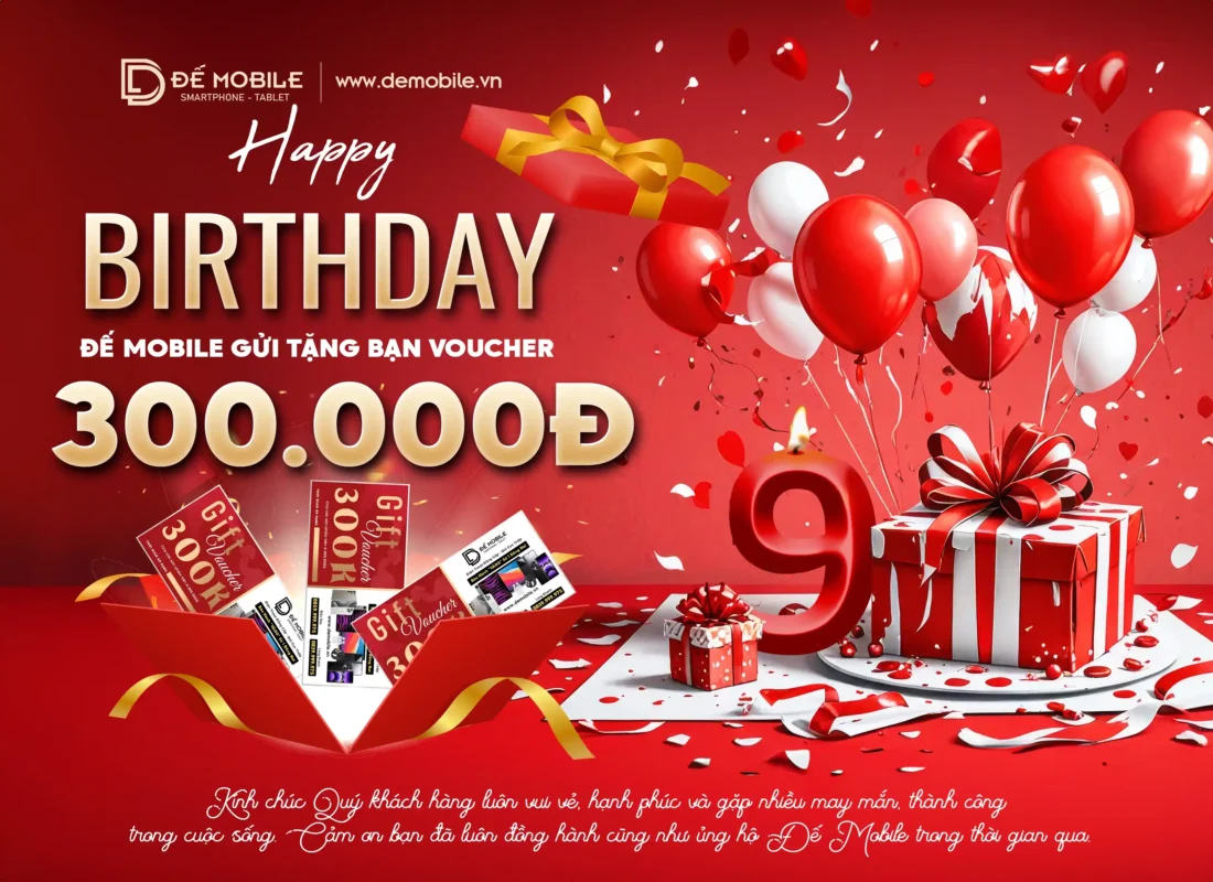 ưu đãi sinh nhật tháng 9 tại Đế Mobile Biên Hòa Long Khánh