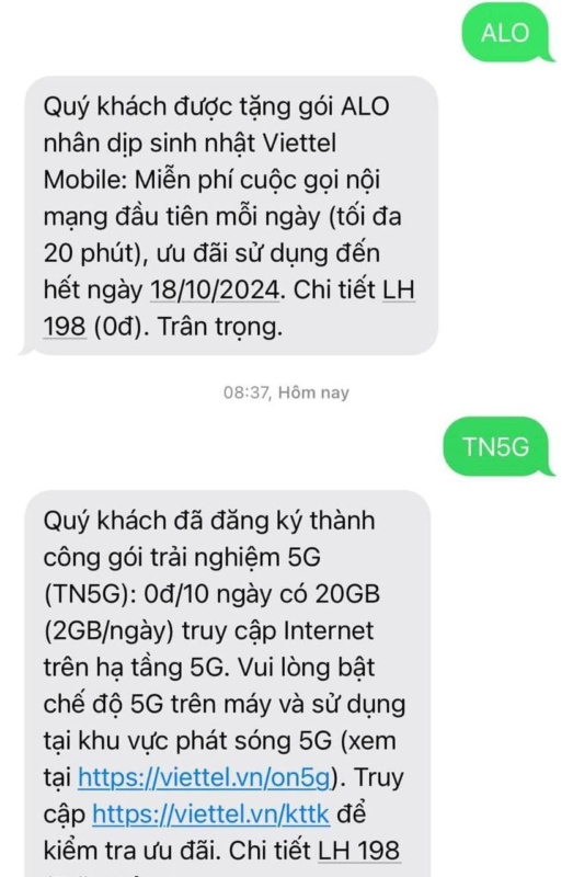 Cách đăng ký 5G tại Việt Nam